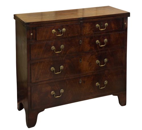 Sheraton Period Mahogany Bachelors Chest C1775