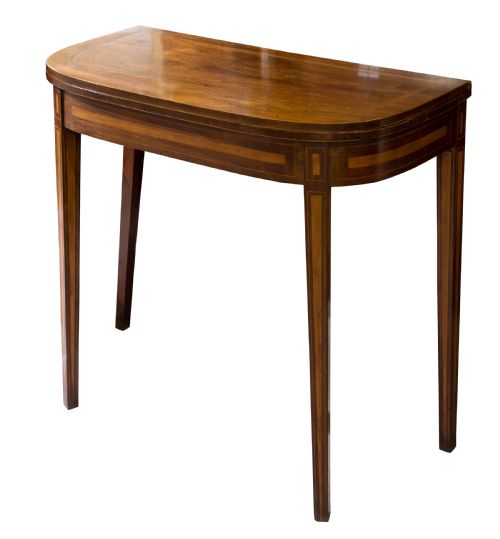 George III Mahogany & Satinwood Card Table