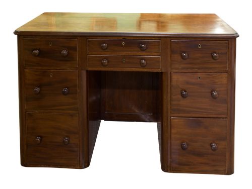 Victorian Mahogany Kneehole Desk