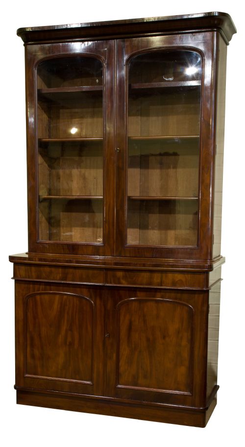Fine Quality Victorian Mahogany Bookcase C1860