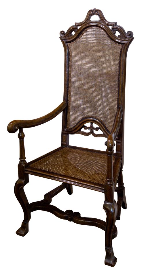 William & Mary Walnut Armchair