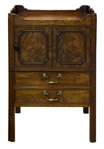 George III Mahogany Tray-top Commode