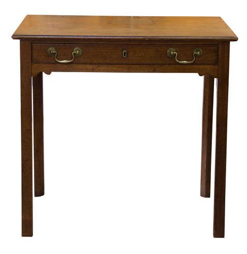 Georgian Mahogany Single Drawer Side Table