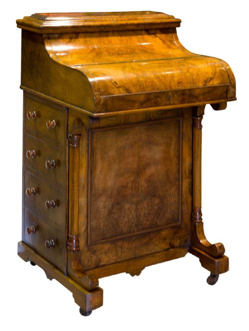 Victorian Walnut Metamorphic Davenport Circa 1860