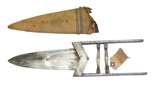 A 19thc "Scissors" Katar in Original Scabbard
