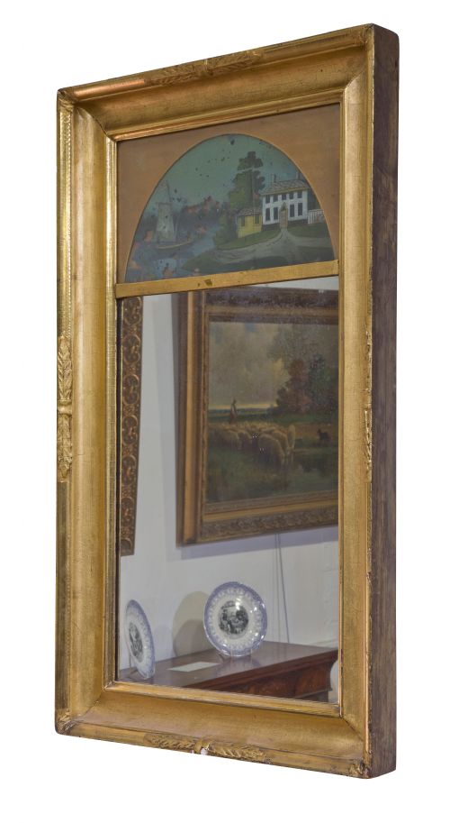Decorative 19th Century Pier Glass in Gift Frame