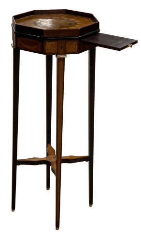 
Late C19 Marquetry Urn Stand