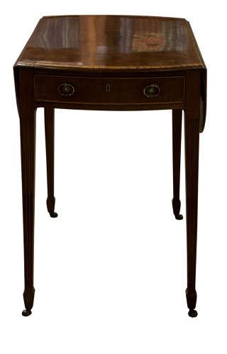 Georgian Fiddle Back Mahogany Pembroke Table