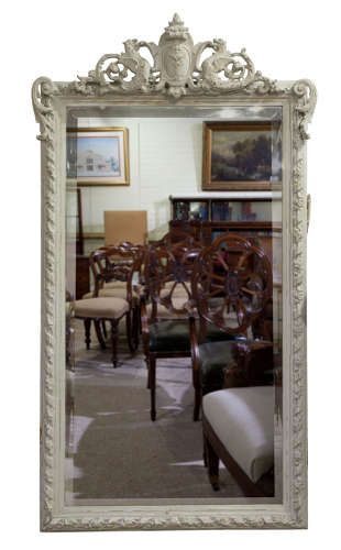 Painted Napoleon III Rectangular Mirror