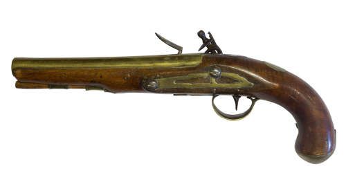 A Flintlock Duelling Pistol by William Wallis C1800