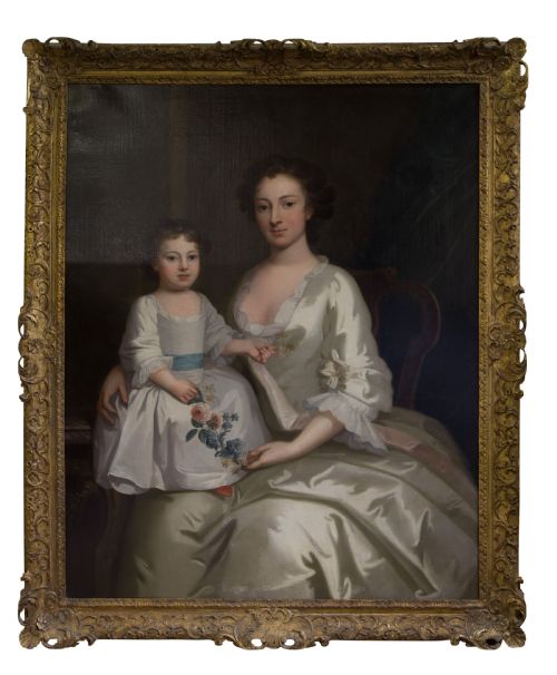 18th Century Portrait of Mrs Gouldney & Daughter
