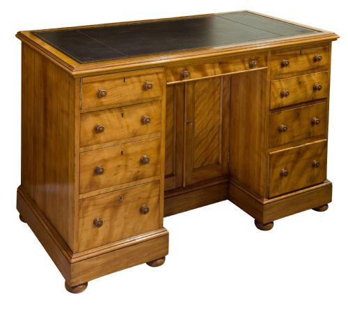 Quilted Birch Kneehole Desk