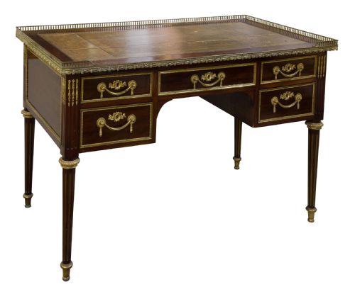 Louis Xvi Style Mahogany Bureau Plat