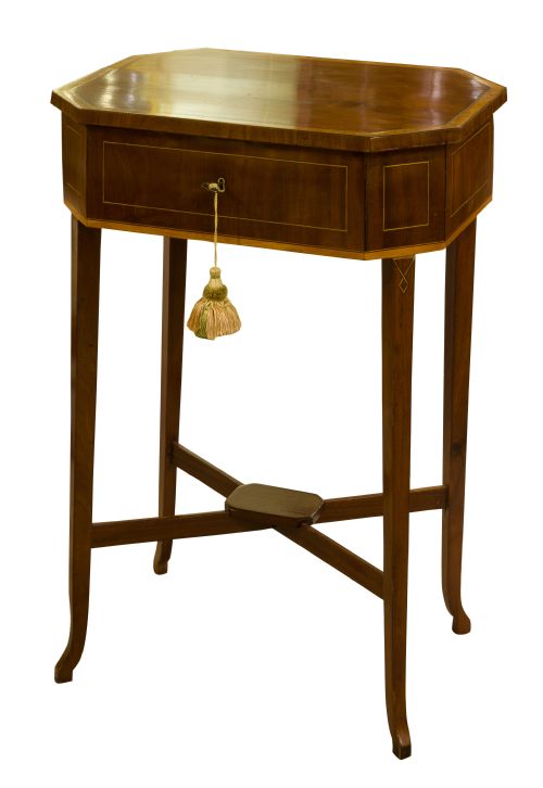 Georgian Mahogany & Satinwood Work Table