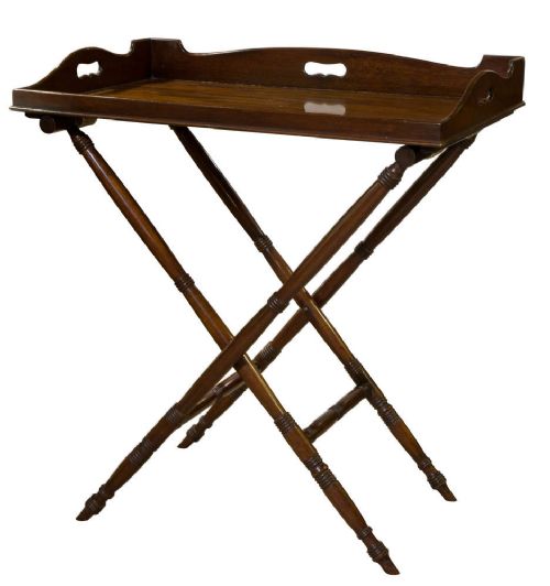 19th Century Mahogany Butler's Tray on Stand