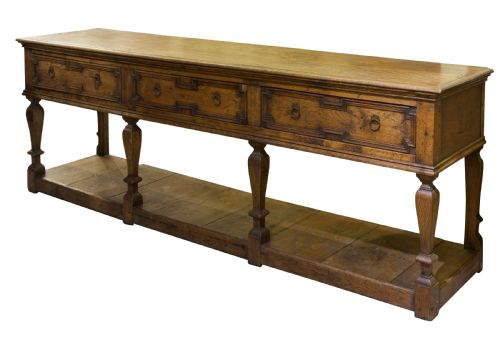 A Good Jacobean Style Oak Pot Board Dresser