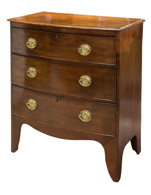 Georgian Bow Fronted Chest of Drawers