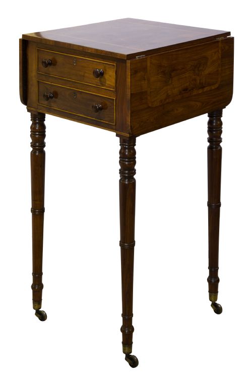 A Rare Regency Kingwood Pembroke Work Table
