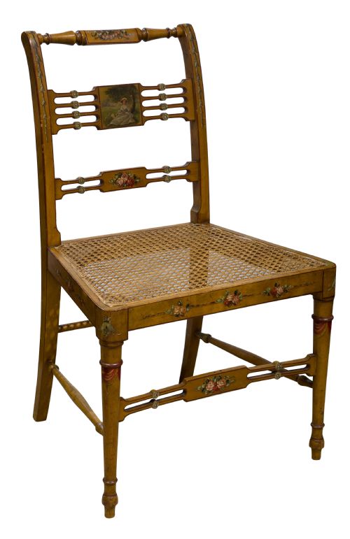 Sheraton Revival Painted Chair