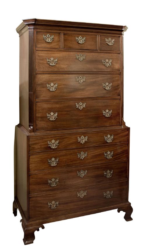 George III Mahogany Chest on Chest