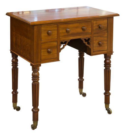 Exceptionally Small Five Drawer Side Table
