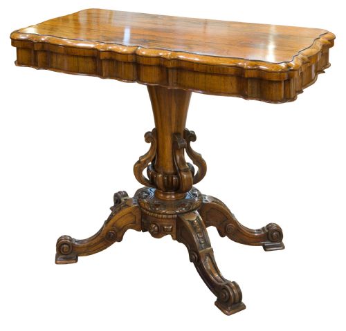 19thcentury Rosewood Card Table