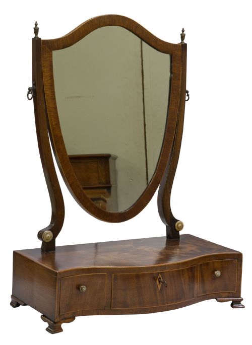 George III Mahogany Swing Mirror