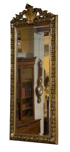 A Napoleon III Gilded Pier Mirror