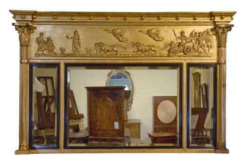 Regency Giltwood Overmantel Mirror