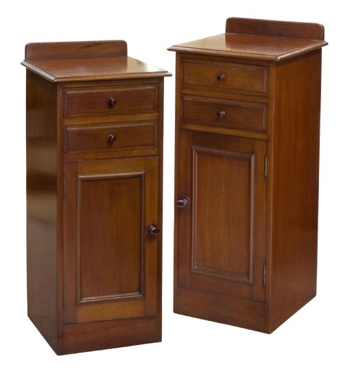 Pair of Mahogany Beside Cabinets C1880