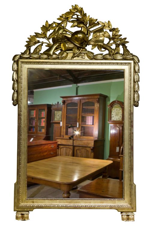 Large 19thc Louis Xvi Style Giltwood Mirror