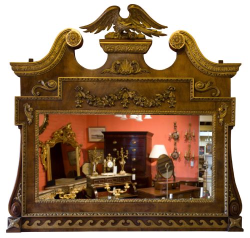A Large 19thcentury Overmantel Mirror