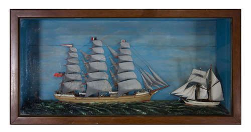 Large Marine Diorama C1890