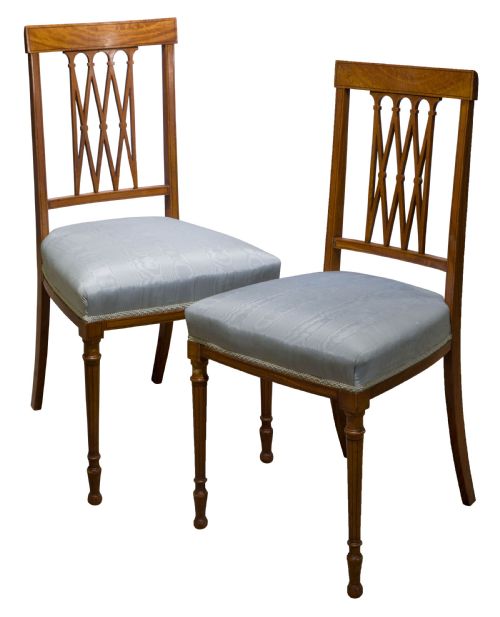 A Pretty Pair of Boudoir Late 19thcentury Chairs