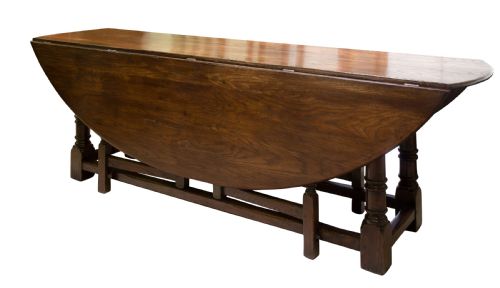 Extra Long Oak Gate Leg Table