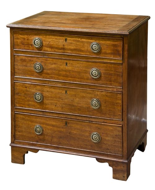 A Pretty Small Early 19thcentury Mahogany Chest of Drawers