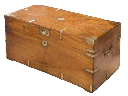 Brass Mounted Camphor Trunk