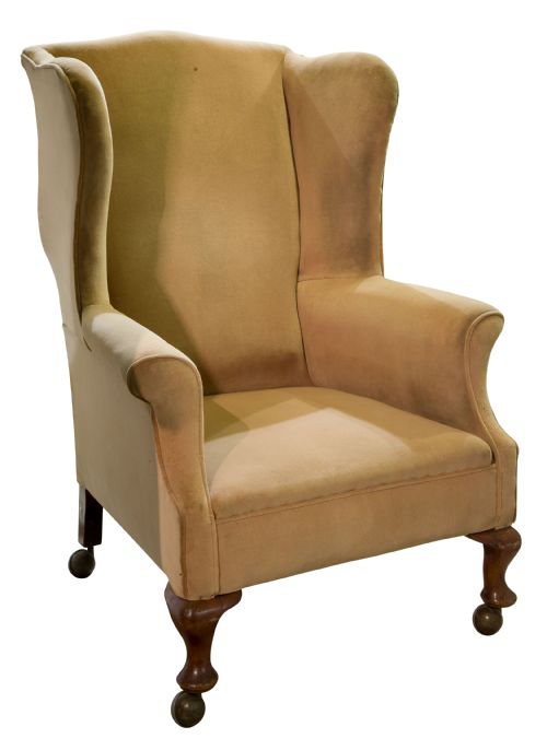 Queen Anne Style Wing Armchair