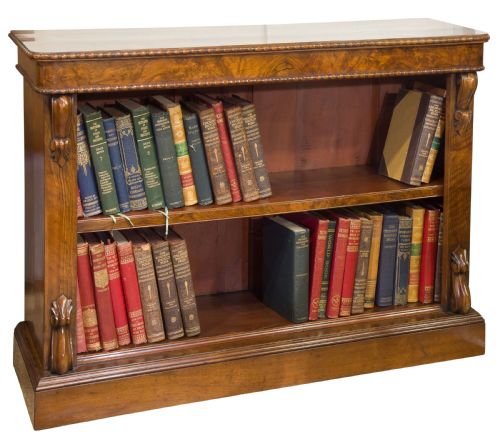 Victorian Burr Walnut Bookcase