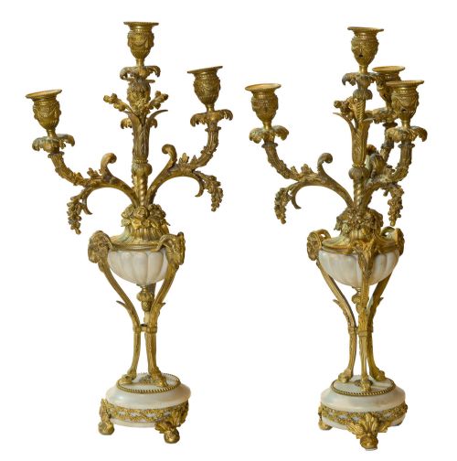 Pair of Louis Xv Style Candelabra