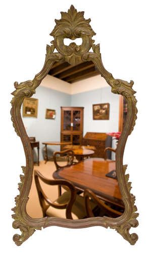 Late 18thc French Giltwood Mirror C1780-1800
