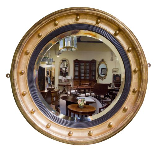 19thc Circular Mirror