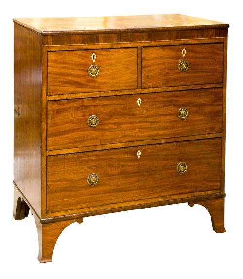 Regency Mahogany & Rosewood Crossbanded Chest of Drawers