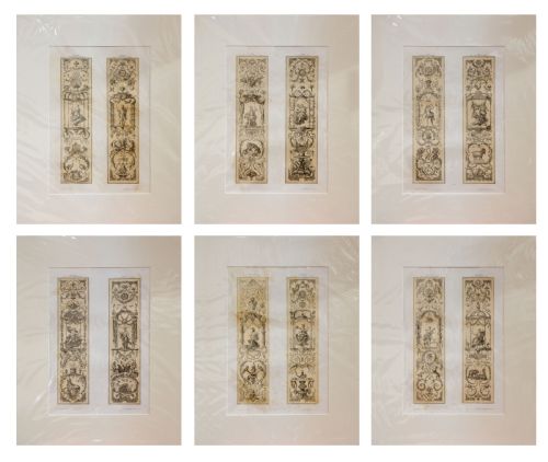 Set of 6 Lithographs of the 12 Months