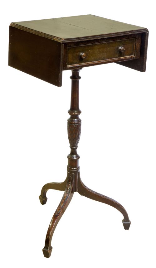 Edwardian Mahogany Drop Flap Tripod Table
