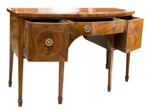 GEORGE III MAHOGANY AND INLAID SIDEBOARD - ADDITIONAL PHOTO 1