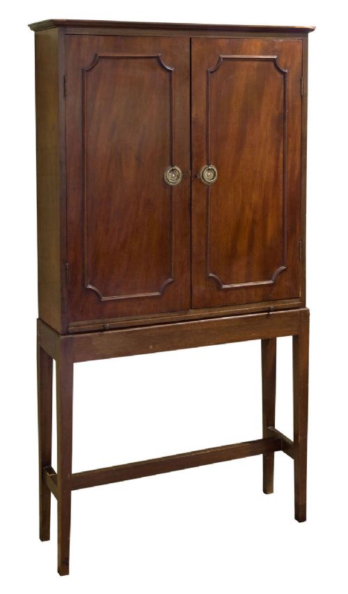 19thc Mahogany Pharmacists Cabinet