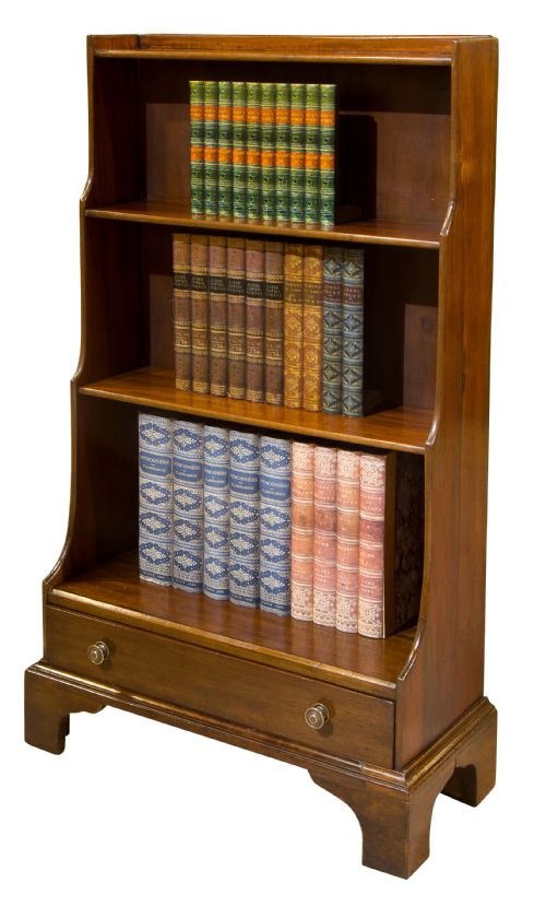 19thc Mahogany "Waterfall" Bookcase