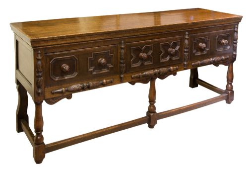 19thc Oak Dresser Base