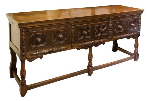 19thc Oak Dresser Base